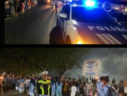 Sejumlah Titik Lokasi Pawai Takbir Dijaga Satlantas Polres Natuna