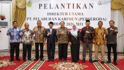Bupati Iskandarsyah Lantik Dirut Baru PT Pelabuhan Karimun: Jangan Hanya Jadi Penonton Investasi