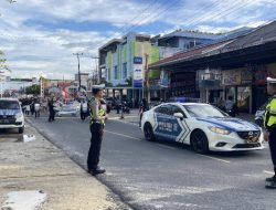 Satlantas Polres Natuna Laksanakan Kegiatan Pamturlalin Pawai Ta’aruf SMAN 2 Bungtim