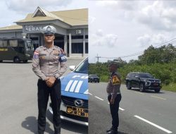 Pengawalan dan Pamturlalin Rombongan Menko Polhukam Berjalan Aman dan Lancar