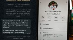 Waspada Modus Penipuan, Nama Camat Bungtim Suparman Dicatut