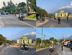 Satlantas Polres Natuna Turut Meriahkan Pawai HUT ke-19 Kelurahan Ranai Darat
