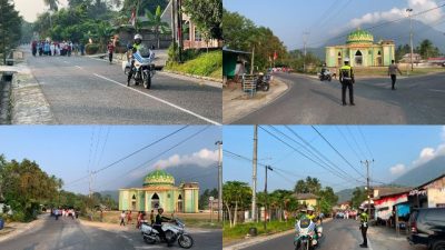 Satlantas Polres Natuna Turut Meriahkan Pawai HUT ke-19 Kelurahan Ranai Darat