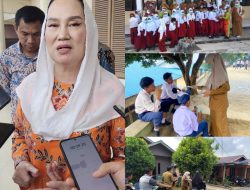 Antisipasi Terserang ISPA, UPTD Puskesmas Pulau Tiga Barat Bagikan Masker Gratis Ke Sekolah dan Warga
