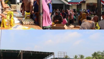 Bantu Ringankan Beban Masyarakat, Kapolres Natuna Gelar Gerakan Pangan Murah