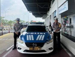 Patwal Satlantas Polres Natuna Terhadap Wamenlu RI Berjalan Aman Dan Lancar