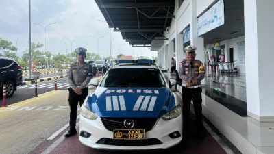 Patwal Satlantas Polres Natuna Terhadap Wamenlu RI Berjalan Aman Dan Lancar