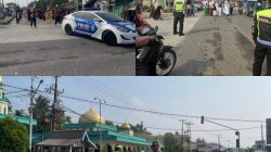 Satlantas Bantu Pengawalan dan Pamturlalin Pawai TK 004 Bungtim