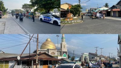 Tanpa Mengenal Hari Libur, Satlantas Polres Natuna Tetap Laksanakan Pengawalan Pawai Budaya HKS