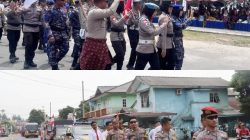 Personel Polres Natuna Ikut Andil Pawai Budaya Meriahkan HUT RI ke 81 Tahun 2026