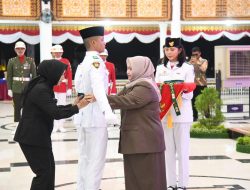 Bupati Kasmarni Resmi Kukuhkan 75 Anggota Paskibraka Kabupaten Bengkalis 2026