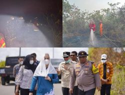 Bupati Cen Sui Lan Ucapkan Terimakasih Kepada Seluruh Tim Penanganan Karhutla Telah Bekerja Keras
