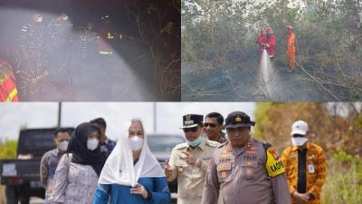 Bupati Cen Sui Lan Ucapkan Terimakasih Kepada Seluruh Tim Penanganan Karhutla Telah Bekerja Keras