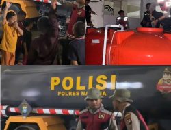 Tak Kenal Hari Libur Mobil Tangki Air Bersih Polres Natuna Siap Melayani