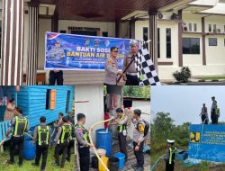 Bentuk Kepedulian Pada Masyarakat, Momen Hari Lalin ke 71 Satlantas Polres Natuna Salurkan Air Bersih