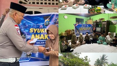 Peringatan Hari Lalu Lintas Satlantas Polres Natuna Gelar Syukuran dan Doa Bersama Anak Yatim Piatu