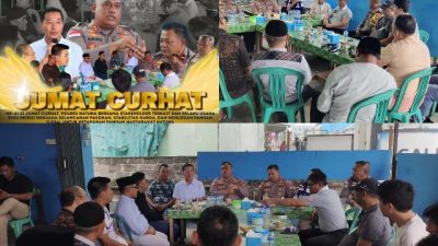 Jumat Curhat, Kapolres Tampung Aspirasi Para Pelaku Usaha Terkait Kendala Pasokan Bahan Pangan