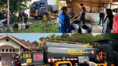 Dedikasi Tanpa Pamrih Aipda Ruddy Berikan Layanan Bantuan Air Bersih Kepada Masyarakat