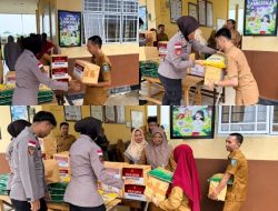Sebagai Wujud Kepedulian Sesama, Polres Natuna Berbagi Tali asih Kepada Para Guru SLB