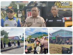 Kapolres Ajak Masyarakat Atasi Persoalan Sampah Dan Menghilangkan Kesan Kumuh Di Pasar Ranai